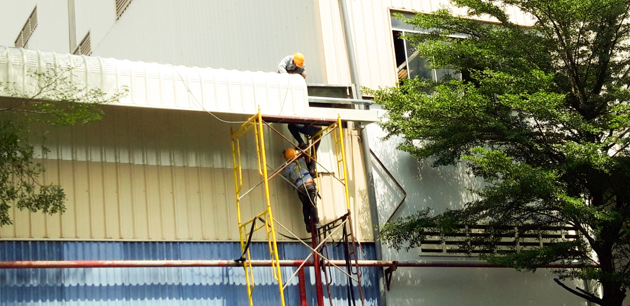 Sửa chữa bảo trì nhà xưởng cho Công Ty Giấy Sài Gòn