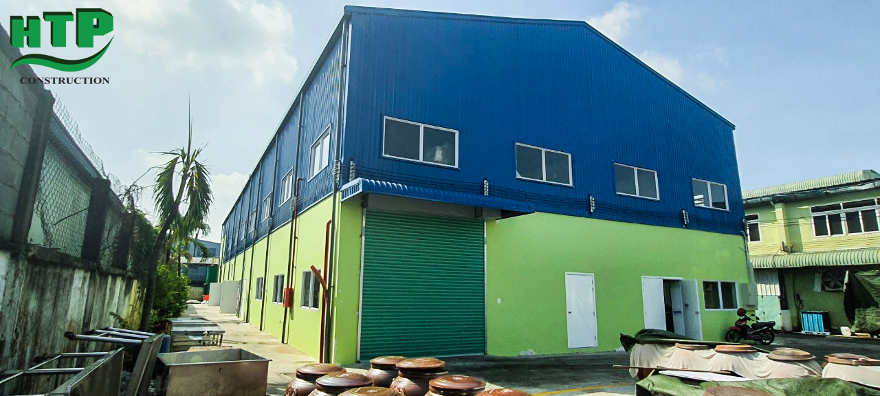 Xây dựng nhà xưởng cho công ty Minh Hà